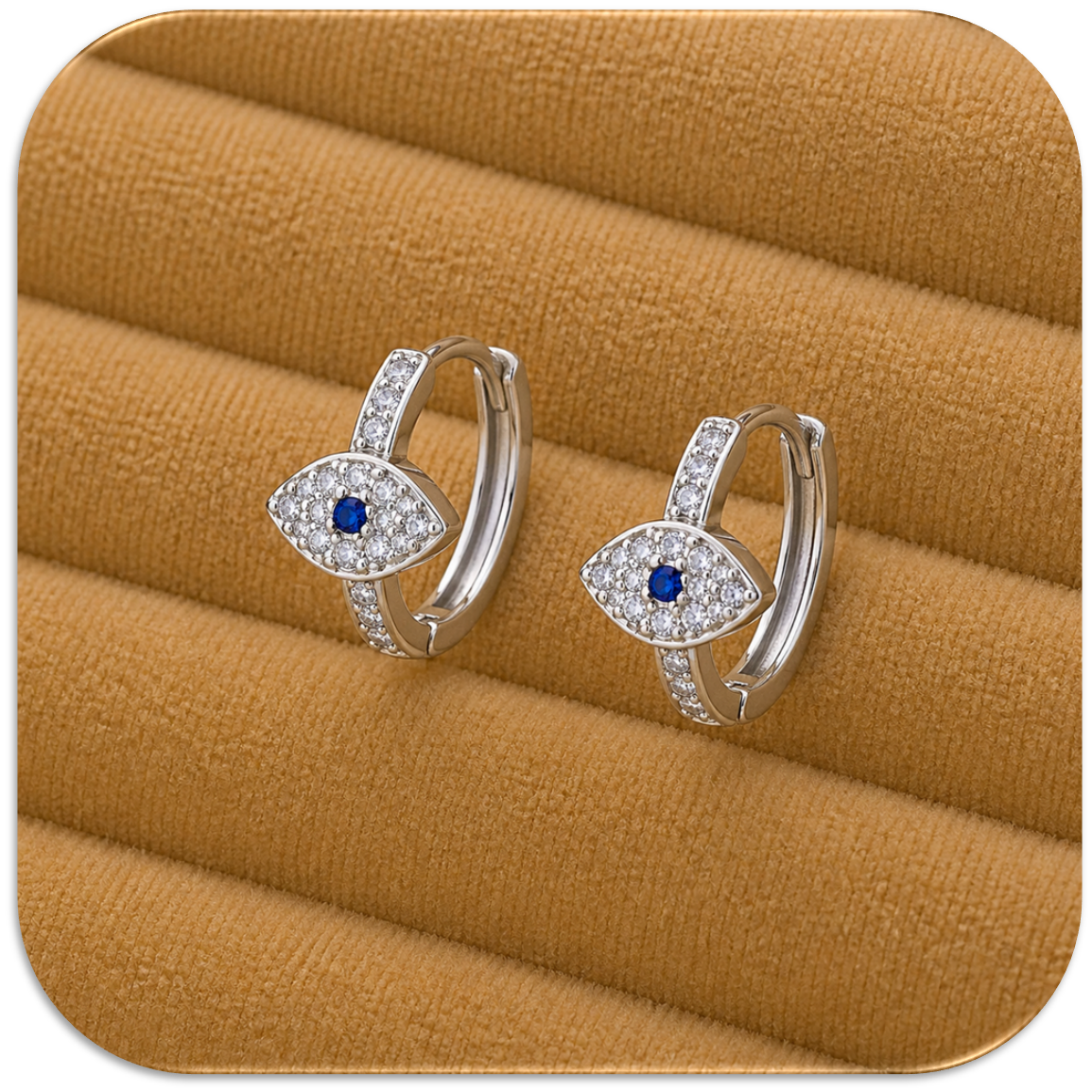 Women’s Silver Earrings Featuring a Mysterious Eye Design. (LFA1422017)