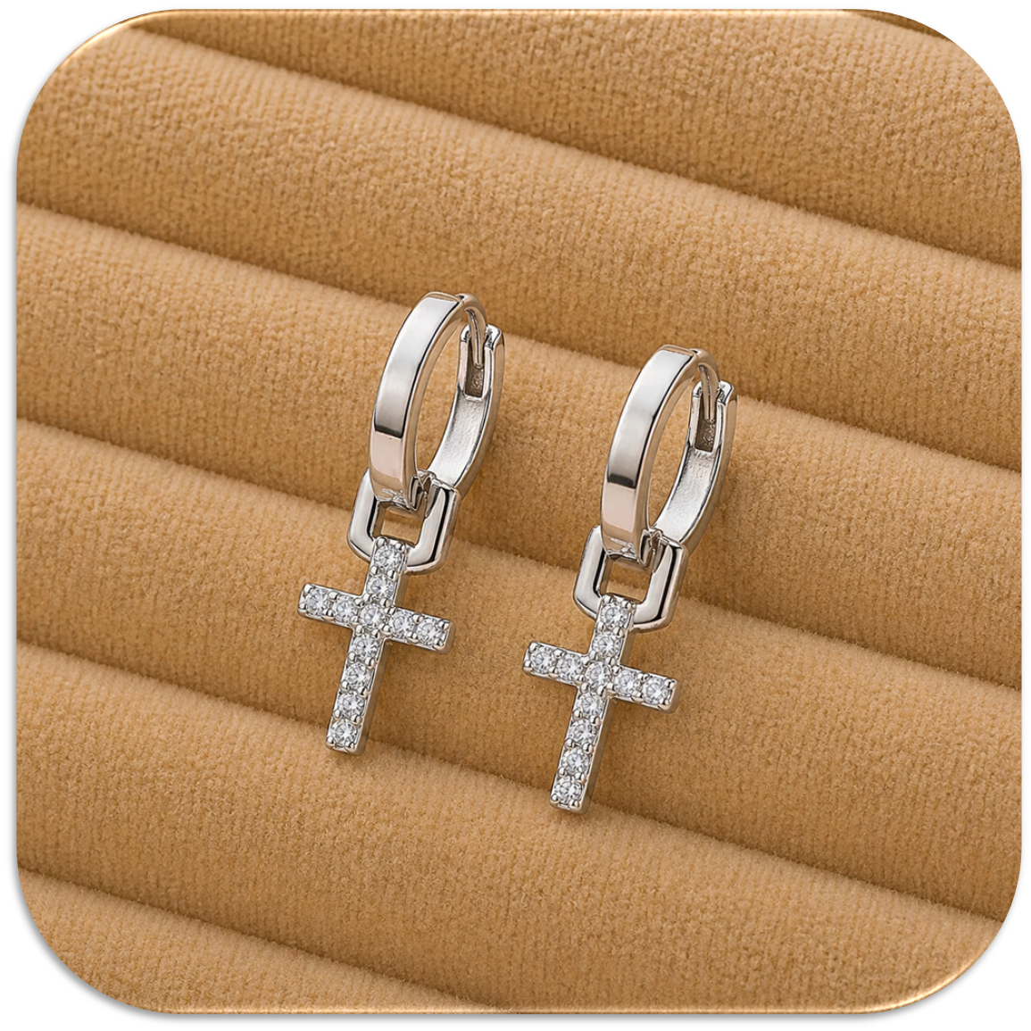 Women’s Cross Earrings. (LFA1422012)