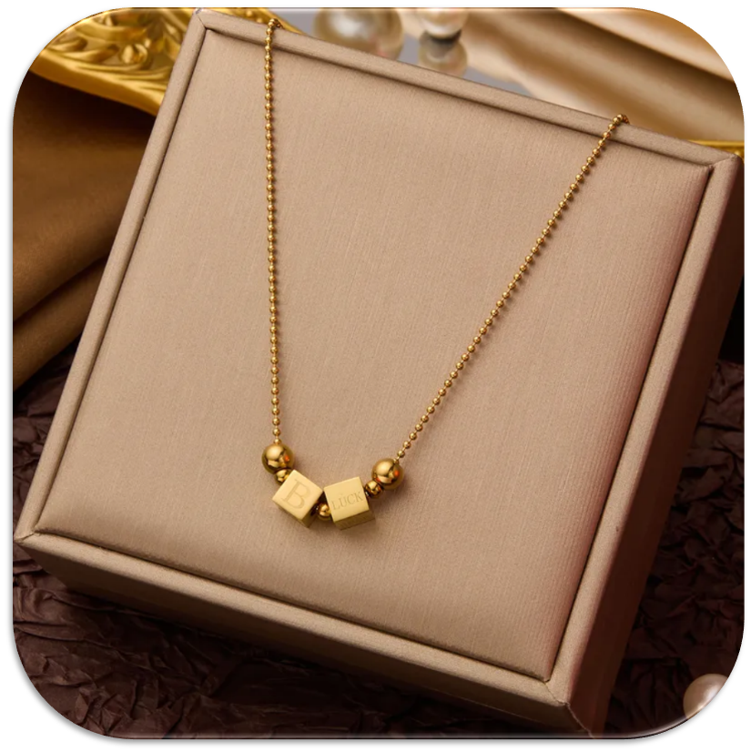Women's Necklace with Lucky Square (LFA1111015)