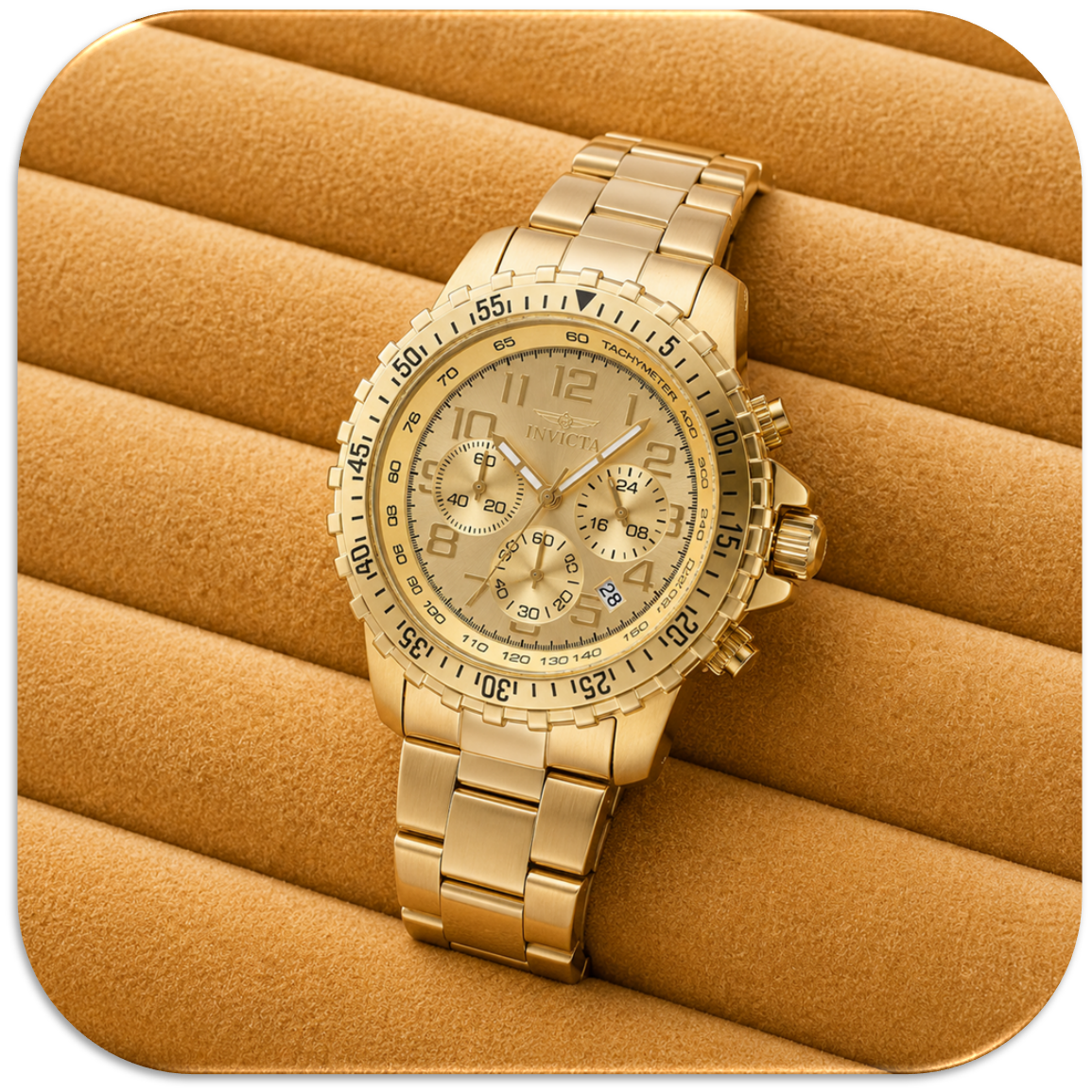 Invicta Specialty Vector Field Men's Watch 45mm. Quarzt. Gold. (LFA2611018)