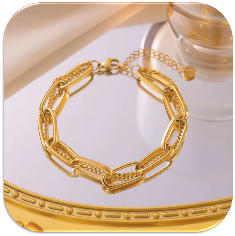 Women's Double-Layer Bracelet Gold (LFA1211002)