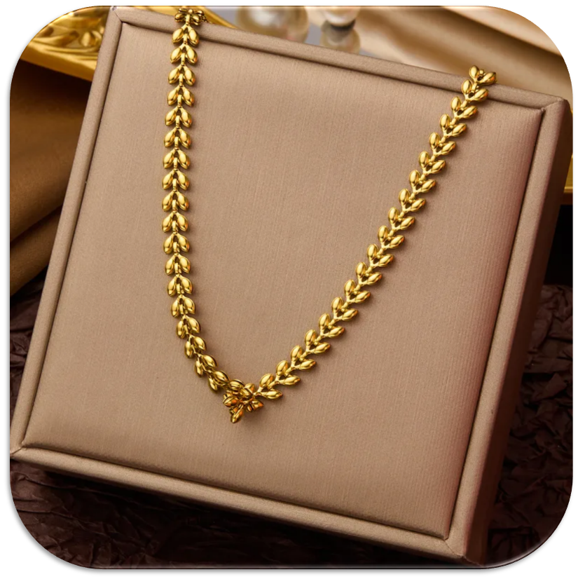 Women's Necklace featuring Wheat Tissue Chain (LFA1111016)