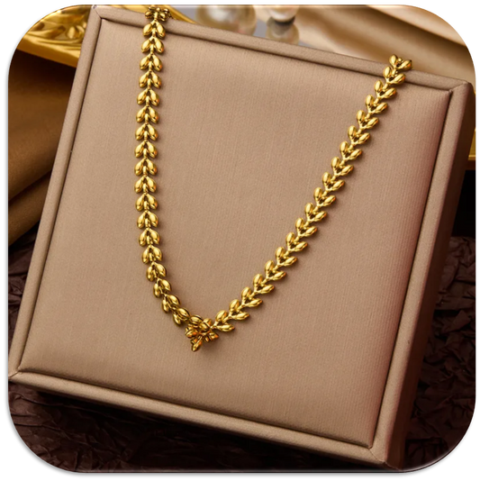 Women's Necklace featuring Wheat Tissue Chain (LFA1111016)